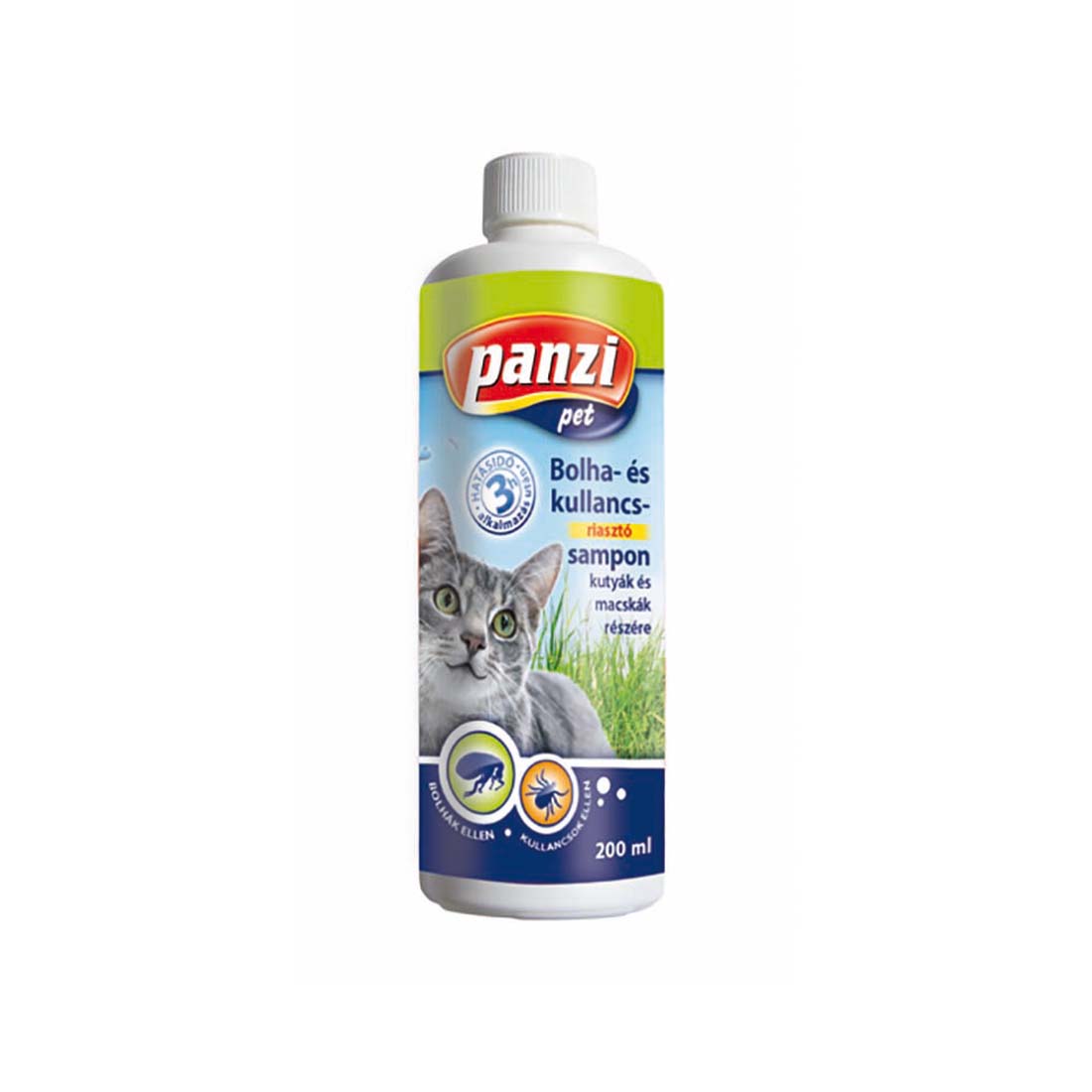 Panzi Macska sampon - bolha és Kullancs riasztó 200ml