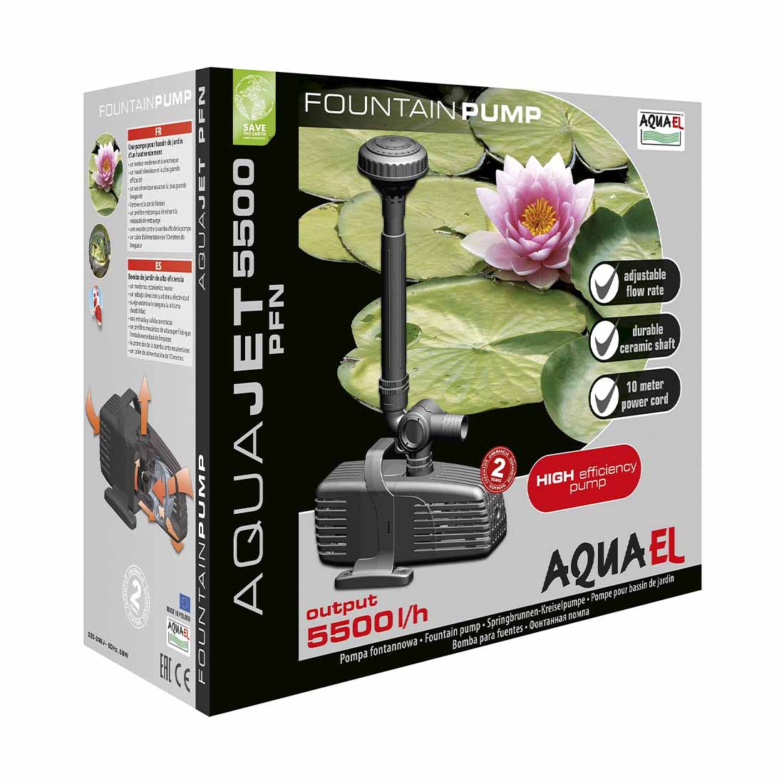 AquaEl AquaJet PFN 5500 tavi szivattyú